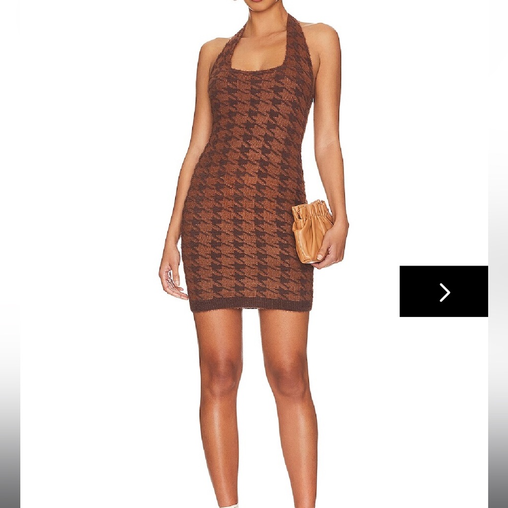 Super down Harper Halter Mini Dress